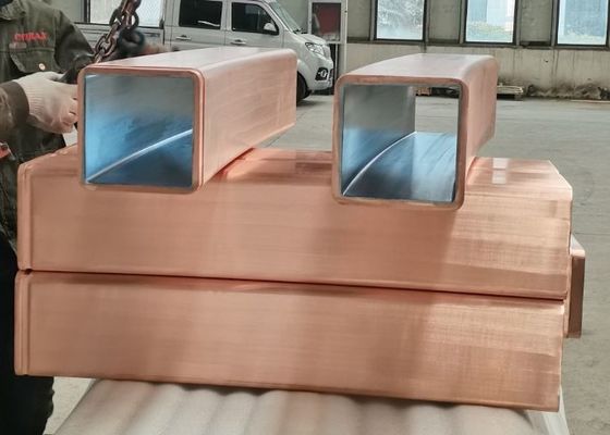 CuAg Continuous Casting Mould Tube Copper 80mm X80 Mm Thermal Conductivity