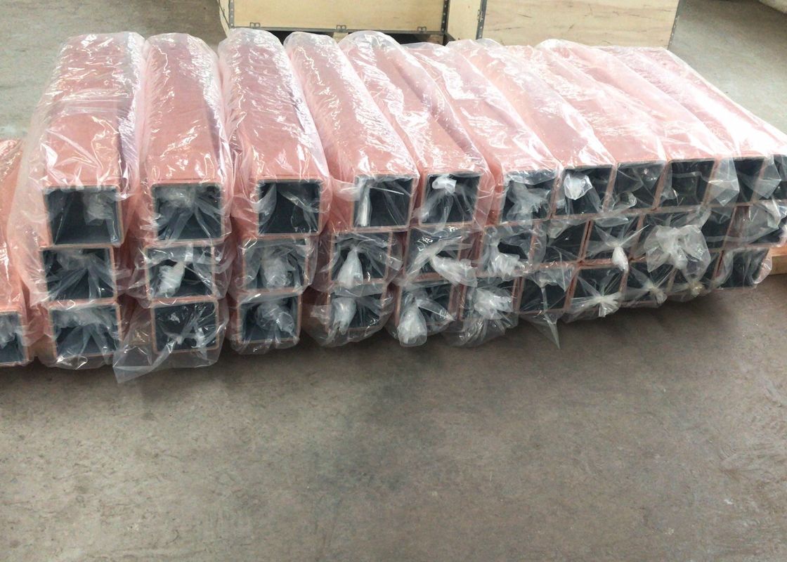 R9 180x180mm Copper Mould Tube CuCrZr Square Copper Pipe